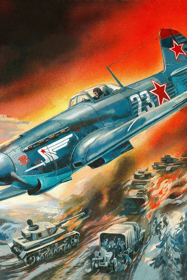 fighter, советский, russian, одномоторный, як-9к, Yakovlev, yak-9k