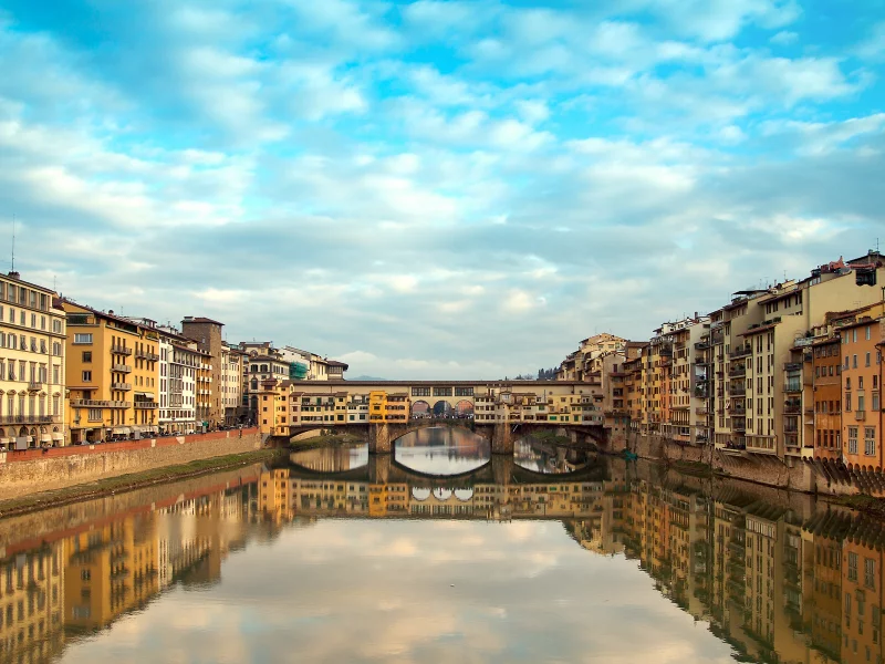 италия, florence, Ponte vecchio, старый мост, italy, флоренция, река