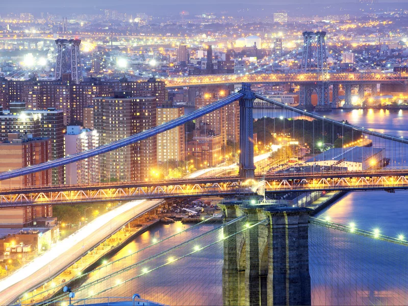 бруклин, нью-йорк, мосты, Город, сша, манхеттен, new york