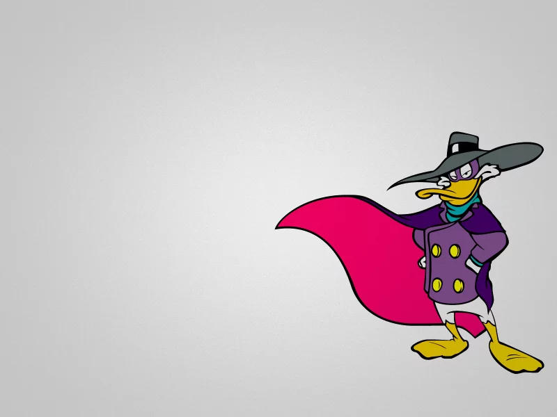 Черный плащ, селезень, минимализм, darkwing duck, чп