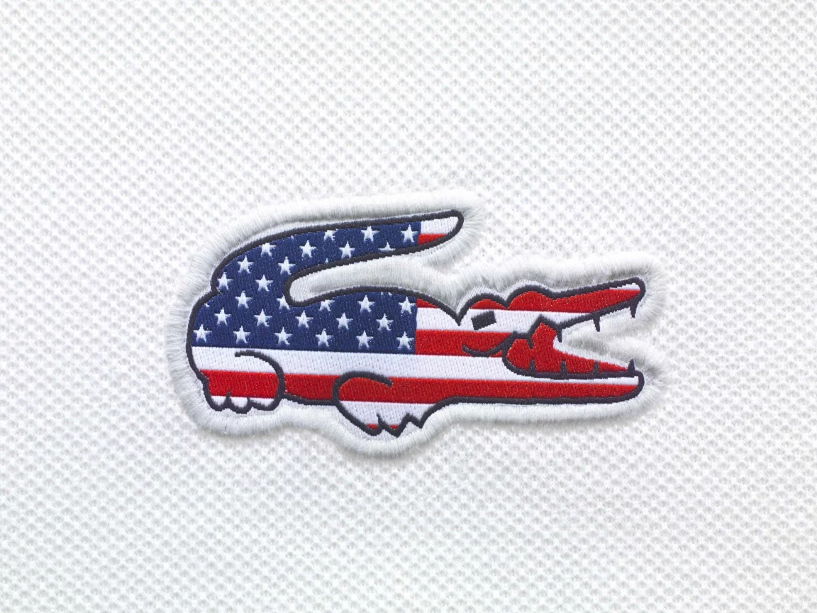 крокодил, Lacoste, usa, сша, флаг