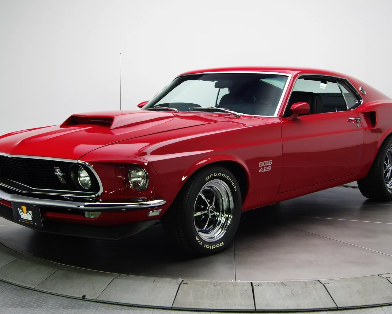 босс, 1969, форд, Ford, red, muscle car, мустанг, boss 429, mustang