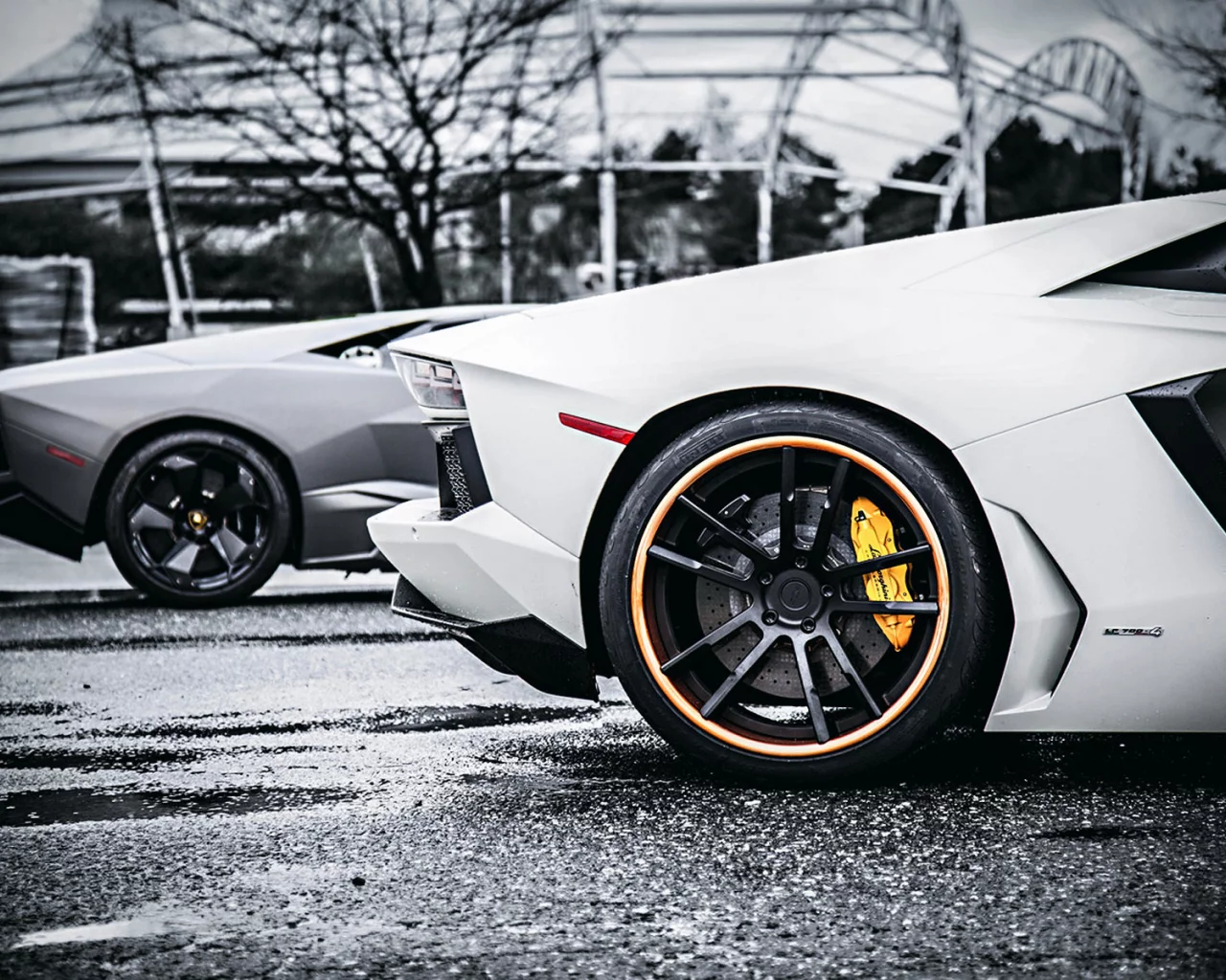 aventador, Lamborghini, tuning, reventon, body vs, white, style