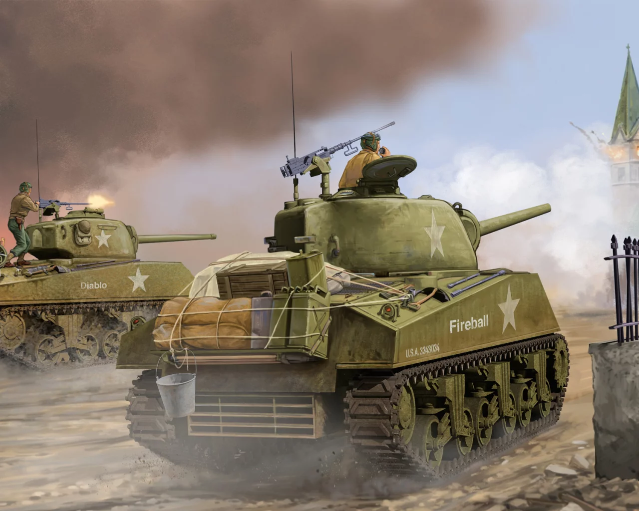 танк, танк, tank, late, средний, m4a3, sherman, сражение, medium, Арт