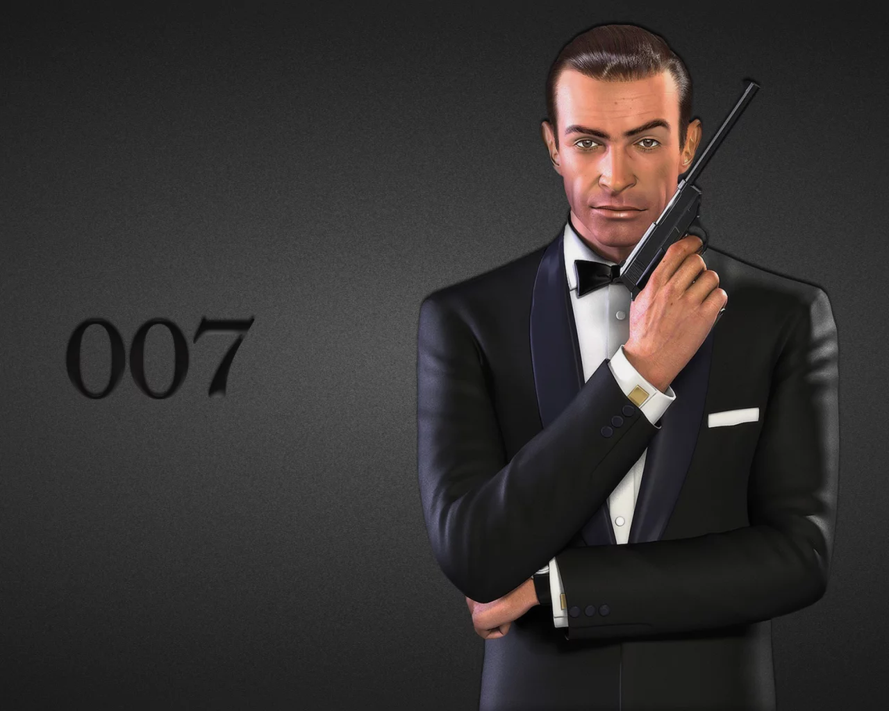 james bond, шон коннери, джеймс бонд, пистолет, Sean connery