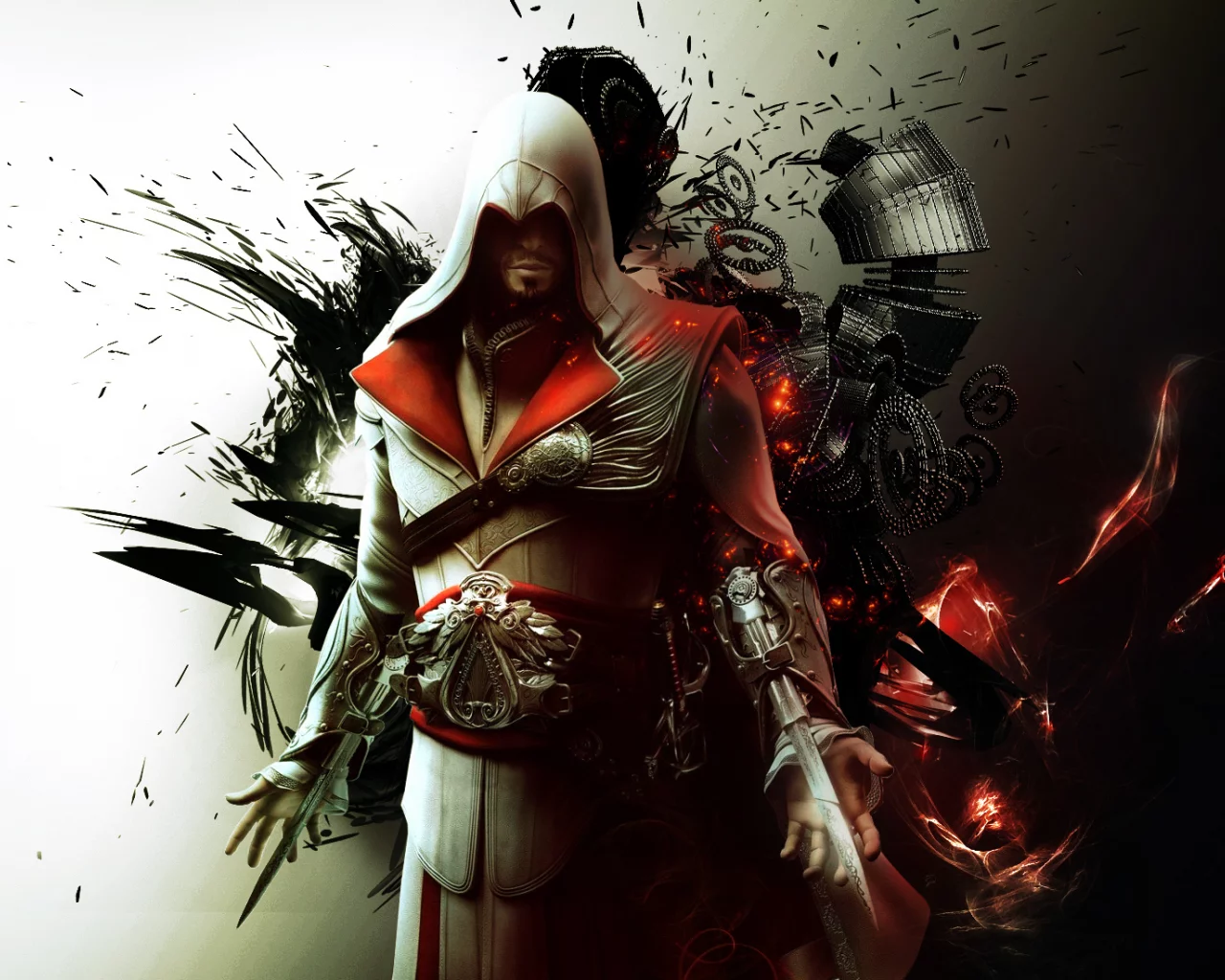 убийца, abstract, ezio auditore da firenze, ассасин, fon, Assassins creed brotherhood