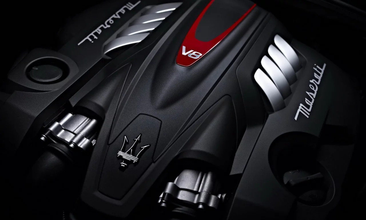 эмблема, maserati quattroporte, Двигатель, мазерати, v8