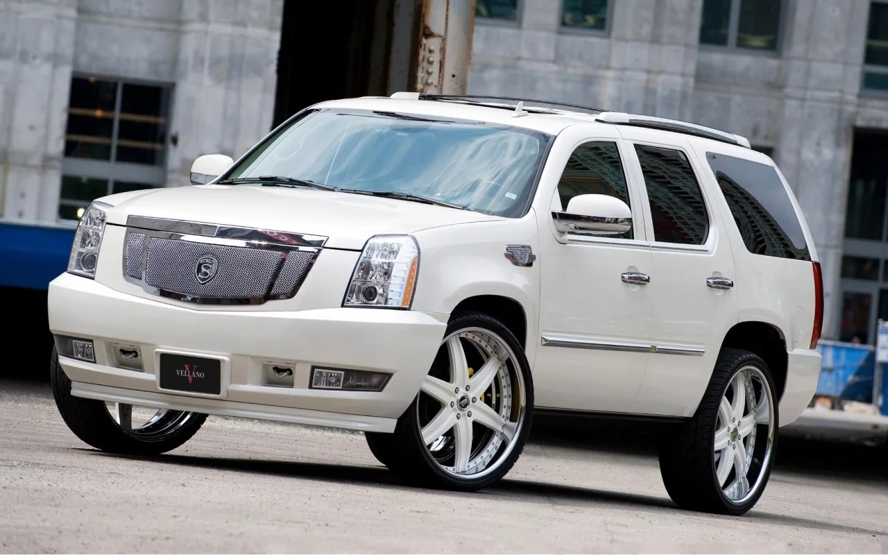 white, белый, тюнинг, эскалад, escalade, Cadillac, wheels, кадиллак
