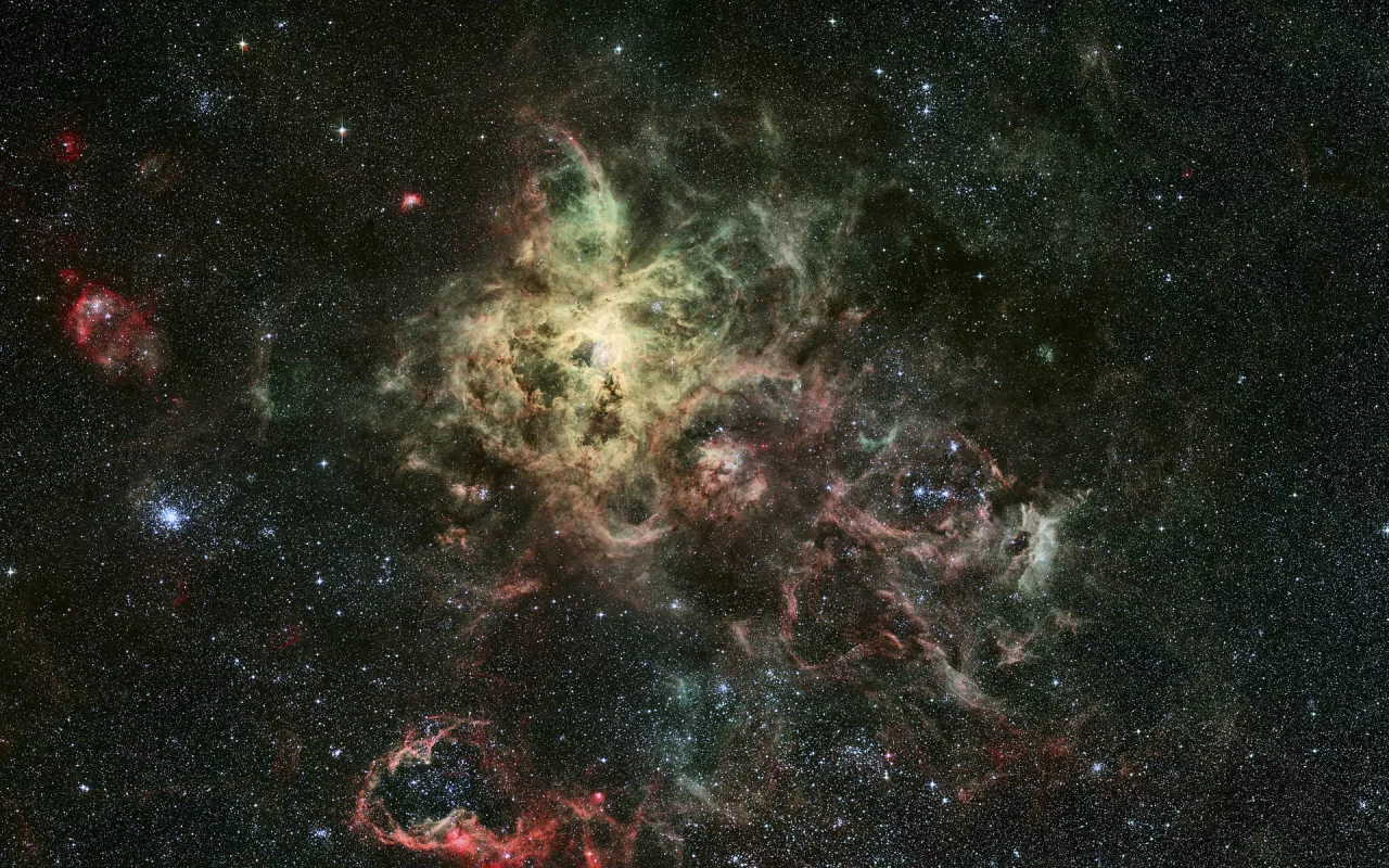 тарантул, созвездие, эмиссионная туманность, Ngc 2070