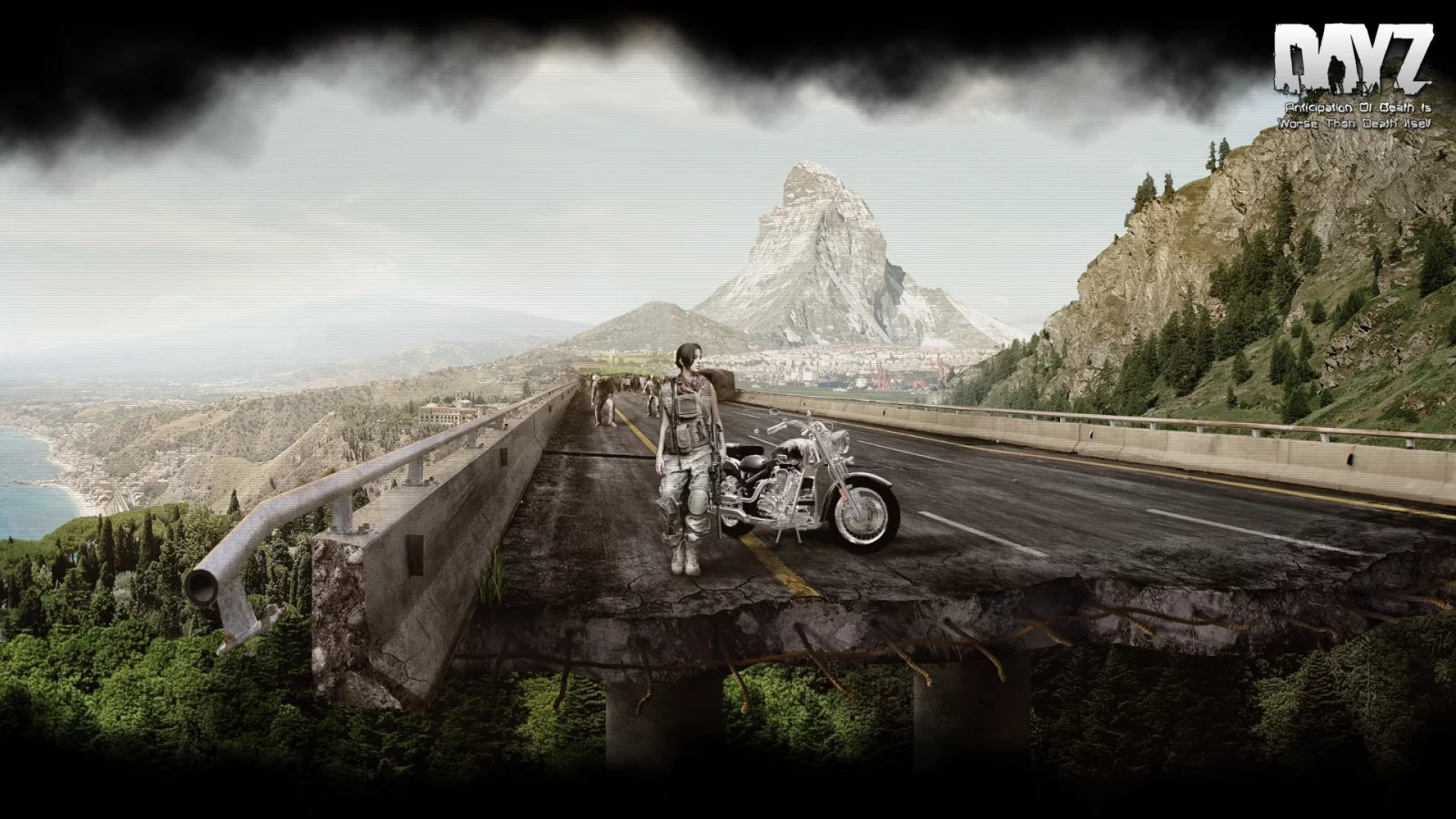 мотоцикл, девушка, dayz, Alexander malkin, games, зомби