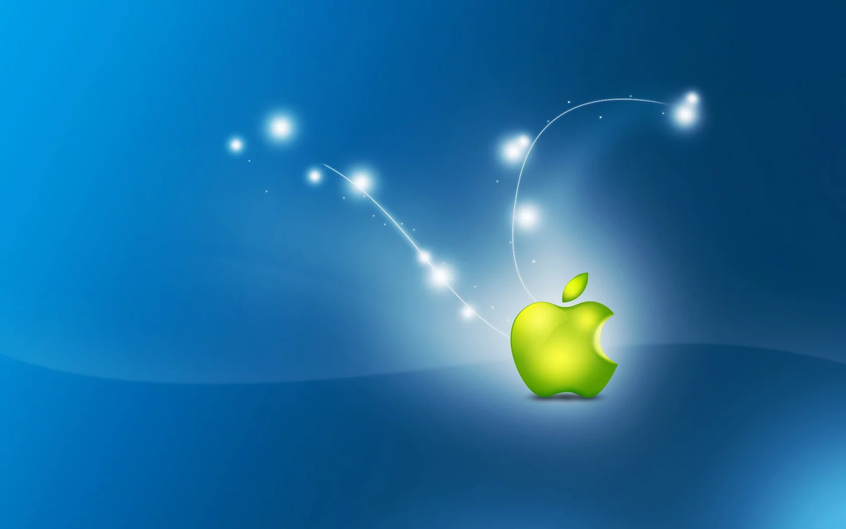 фон, Apple, зеленое, яблоко, искры