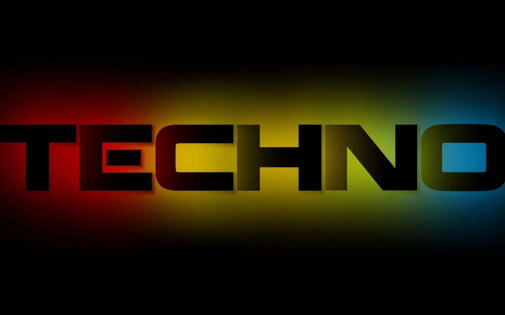 фон, буквы, techno, синий, крсный, Музыка, цвета, жолтый