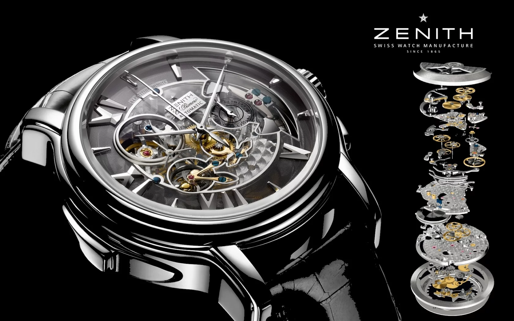 механизм, watch, zenith, Часы