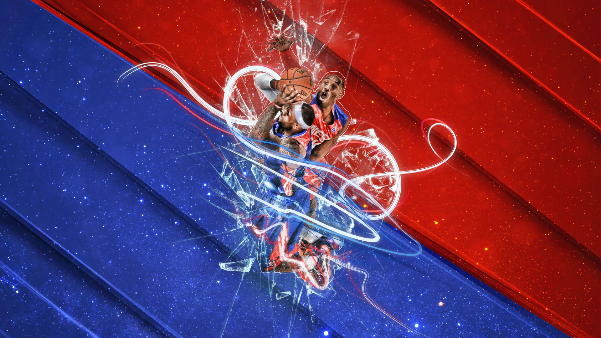 nba, блок, kobe bryant, мяч, спорт, баскетбол, красный, Lebron james