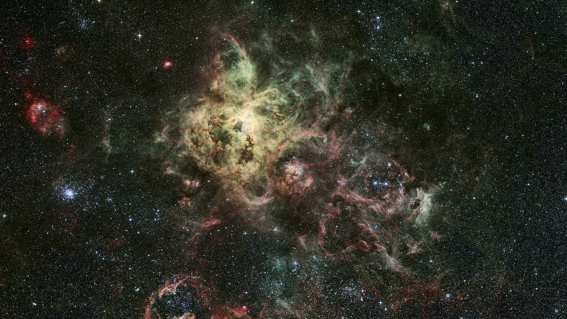 тарантул, созвездие, эмиссионная туманность, Ngc 2070