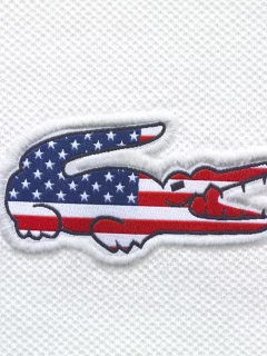 крокодил, Lacoste, usa, сша, флаг