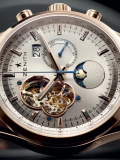  el - primero, moon, open, gold, sunpahse, rose, chronomaster, zenith, Часы, date, grande