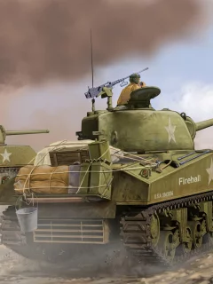 танк, танк, tank, late, средний, m4a3, sherman, сражение, medium, Арт