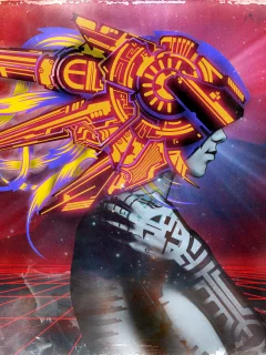 девушка, Digital art, арт, абстракция