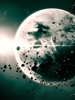 Астероиды, space, star, планета, космос