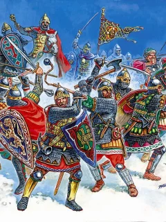 xiii-xiv вв, войн, дружинники, эпоху, русские, Арт, russian knights
