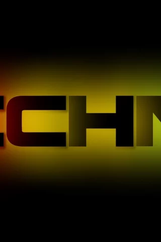 фон, буквы, techno, синий, крсный, Музыка, цвета, жолтый
