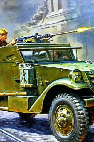 scout car, легкий, m3a1, бронетранспортер, многоцелевой, Арт