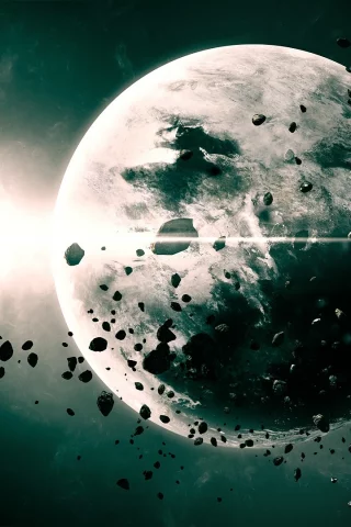 Астероиды, space, star, планета, космос