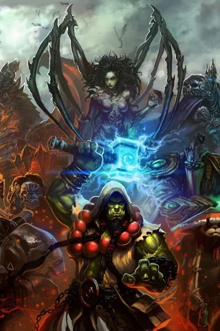 орк, Арт, world of warcraft, mists of pandaria, liang xing, персонажи, starcraft