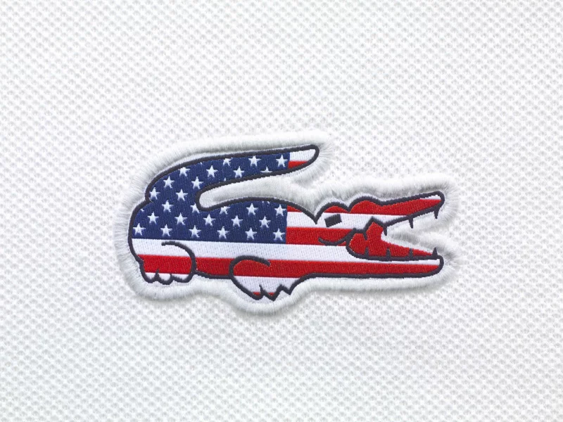 крокодил, Lacoste, usa, сша, флаг