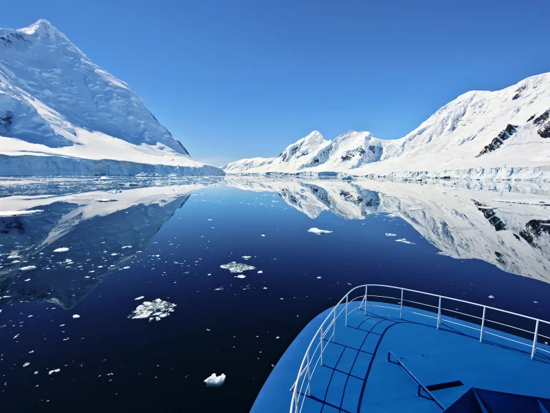 антарктида, лодка, Antarctica, океан, горы