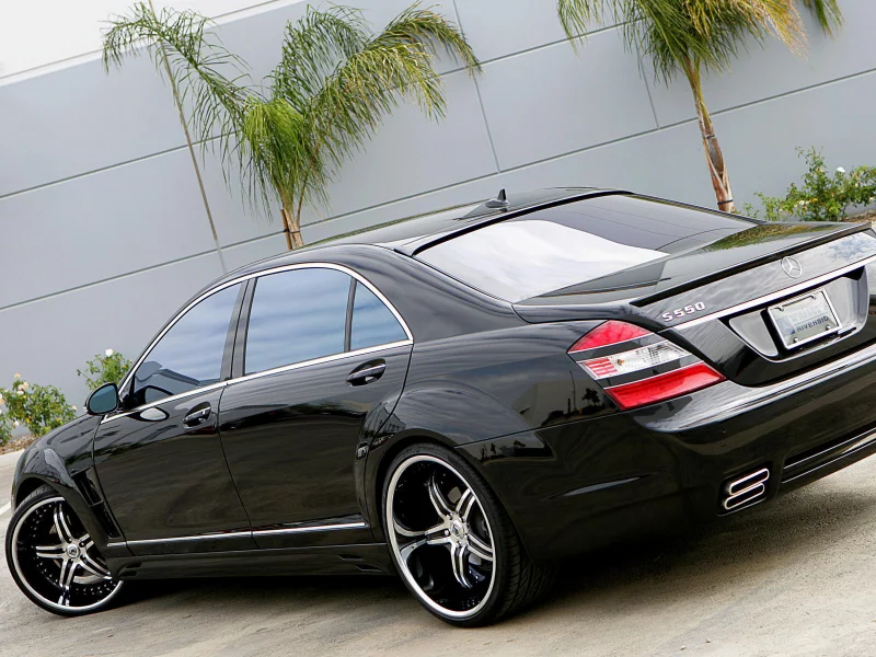 пейзаш, Mercedes, asanti, диски, s550, чорный, асфальт, хром, weels