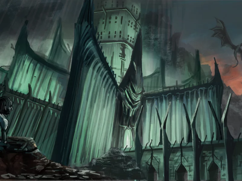 gollum, nazgul, lucfonzy, горлум, lord of the rings, Арт, smeagol, minas morgul