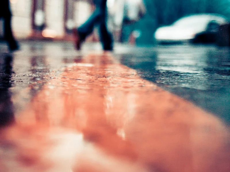 дорога, лужи, улица, дождь, rainy day, Город