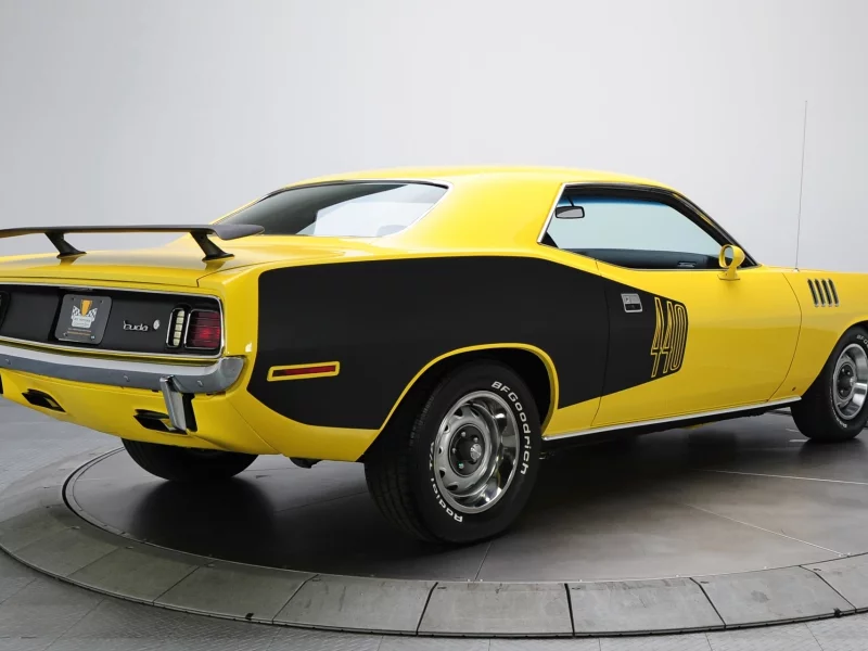 барракуда, 1971, вид сзади, cuda, Plymouth, 440, куда, плимут