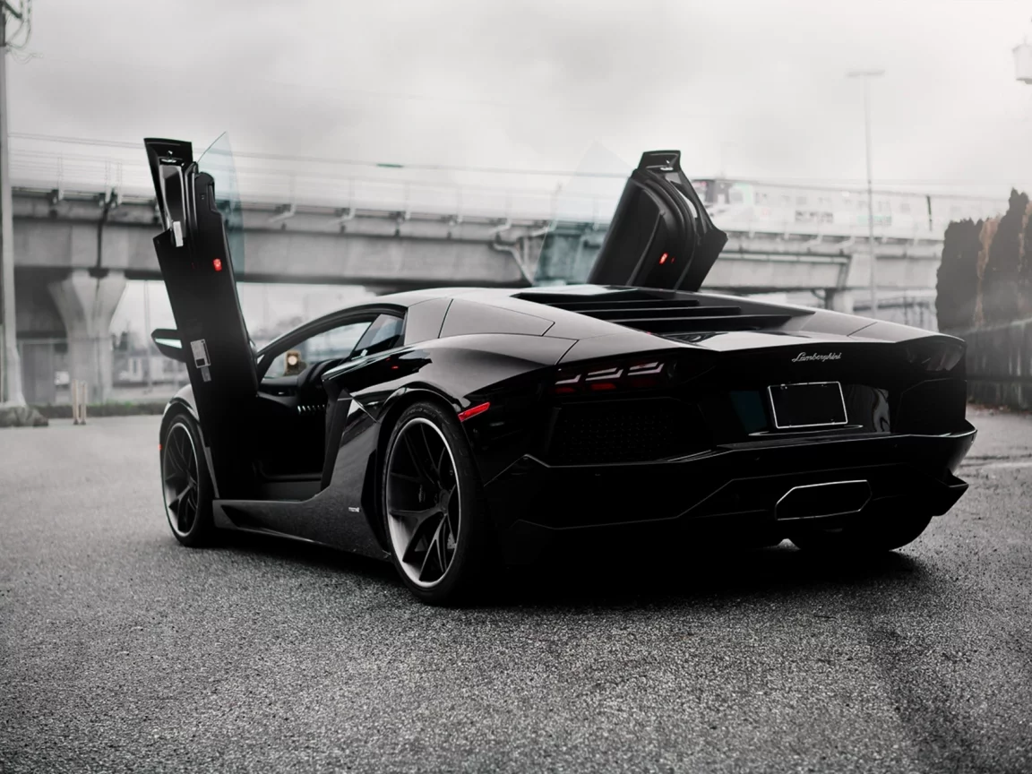 ламбо двери, Lamborghini aventador, pur 4our depth, зад