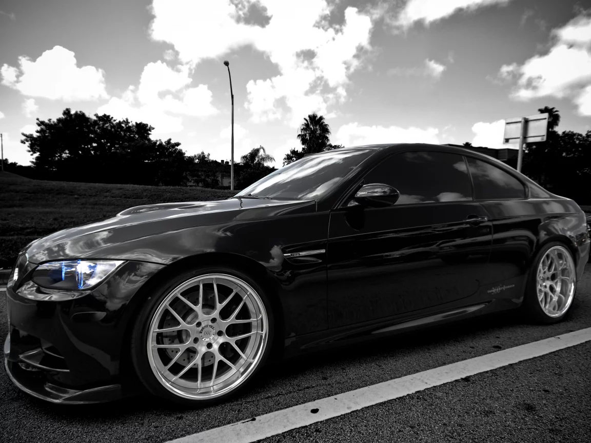 шоссе, e92, black, Bmw, бмв, чёрный, m3