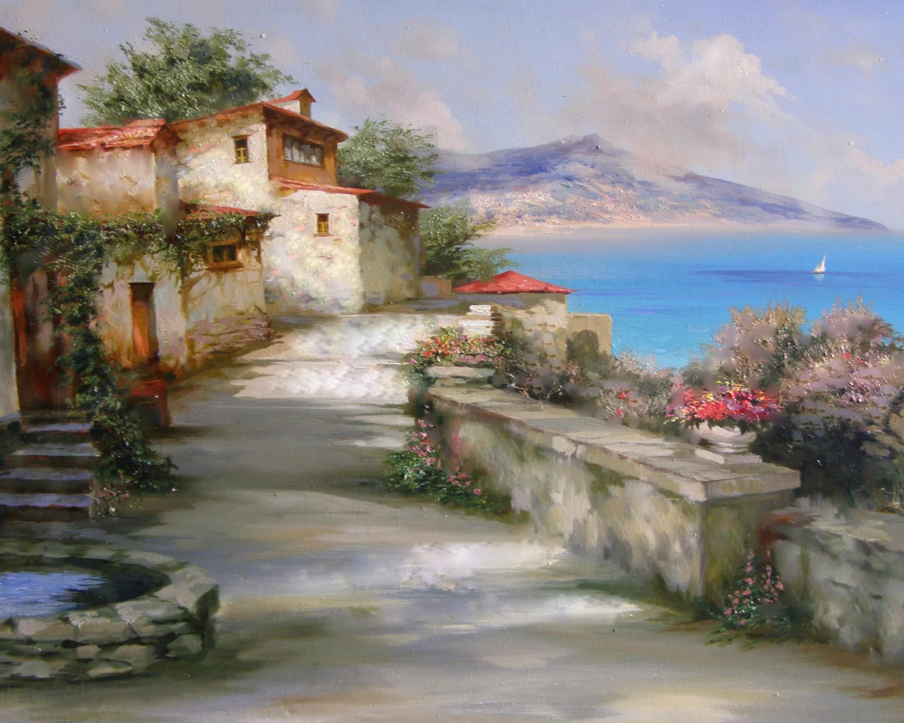 пейзаж, крым, Милюков александр, море, солнце, гурзуф