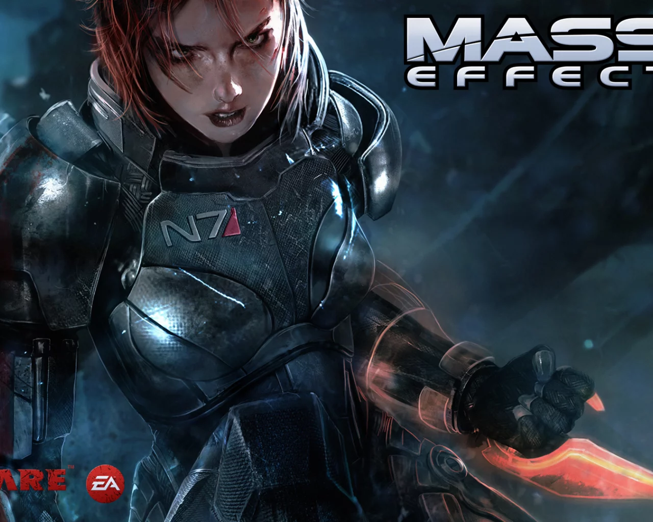 Masseffect3, космас, девушка, N7