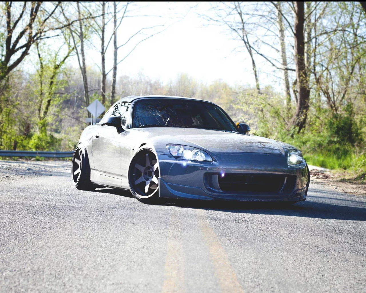 ксенон, vtec, s2k, volk, s2000, honda, лес, фары, дорога, Хонда, свет