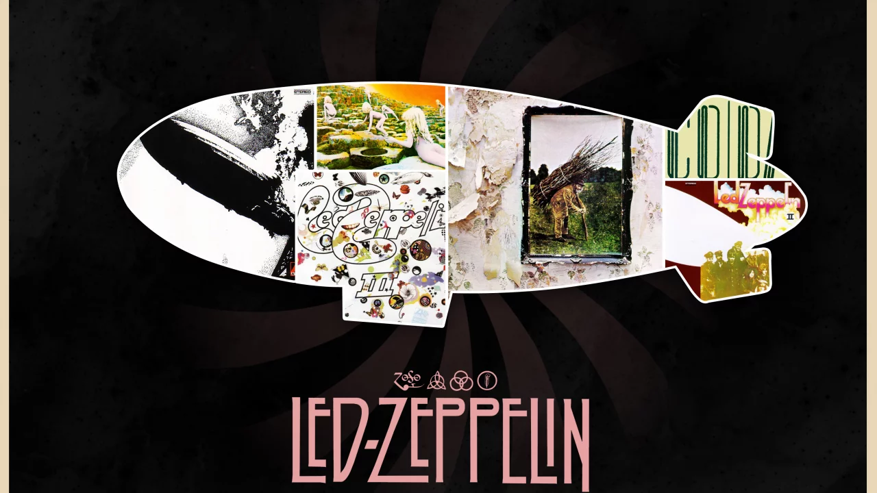 классика, обложки альбомов, дирижабль, Led zeppelin, rock