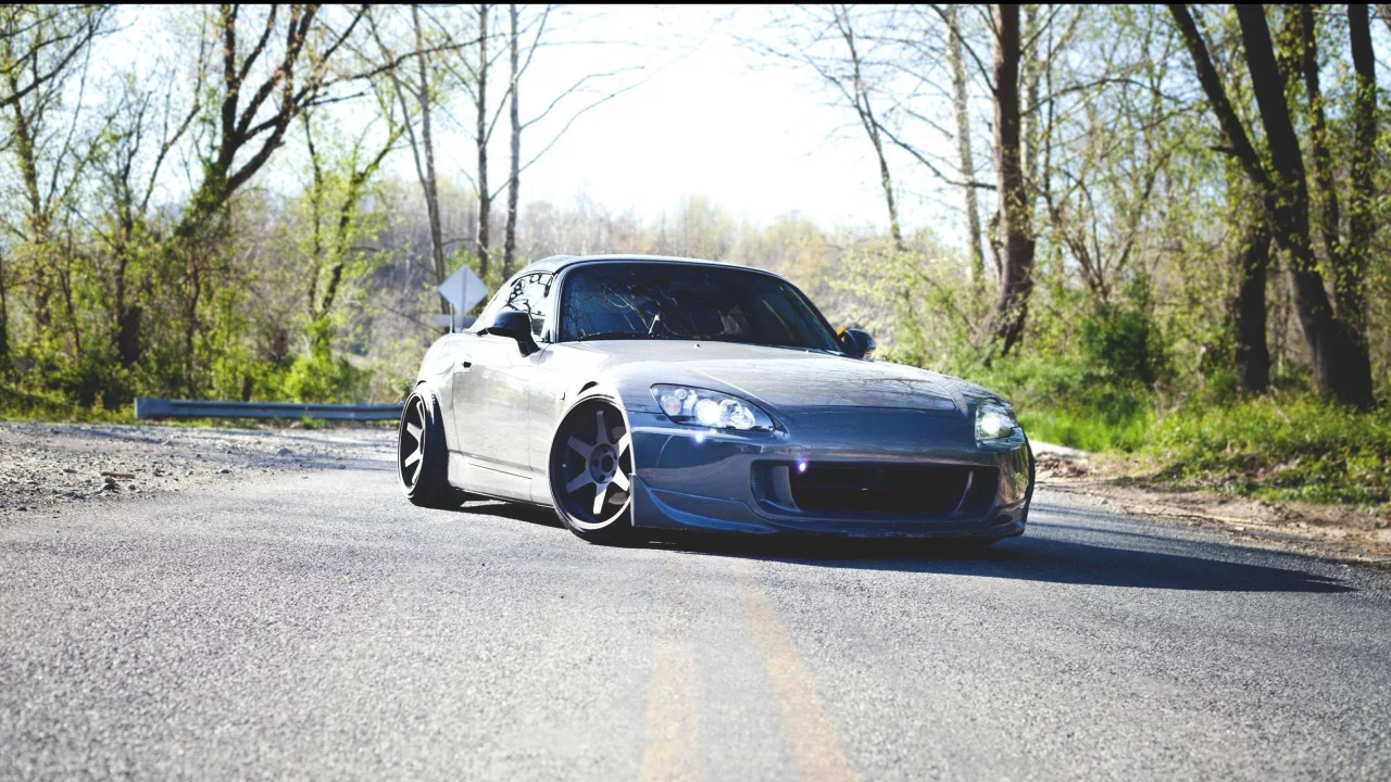 ксенон, vtec, s2k, volk, s2000, honda, лес, фары, дорога, Хонда, свет