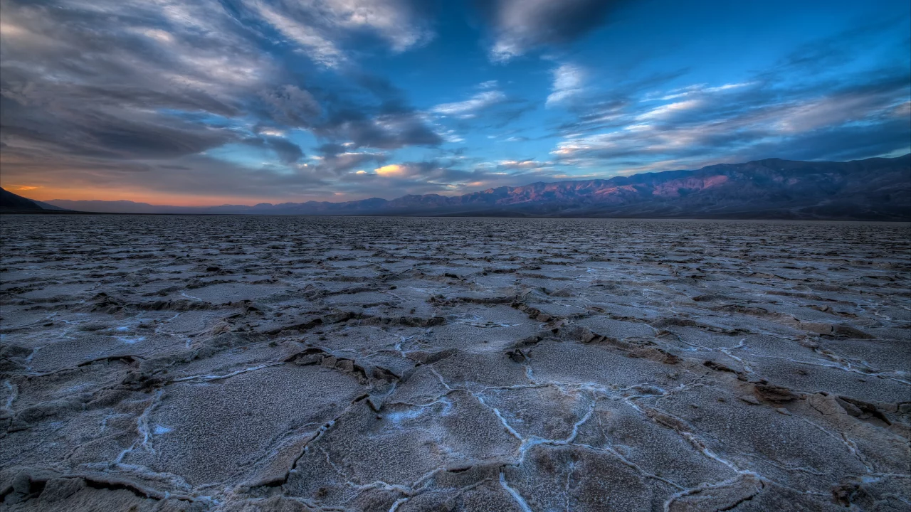 долина смерти, death valley, калифорния, Сша, hdr, утро