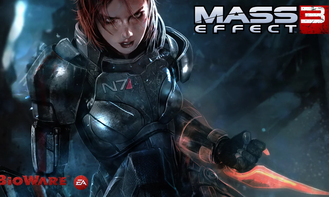 Masseffect3, космас, девушка, N7