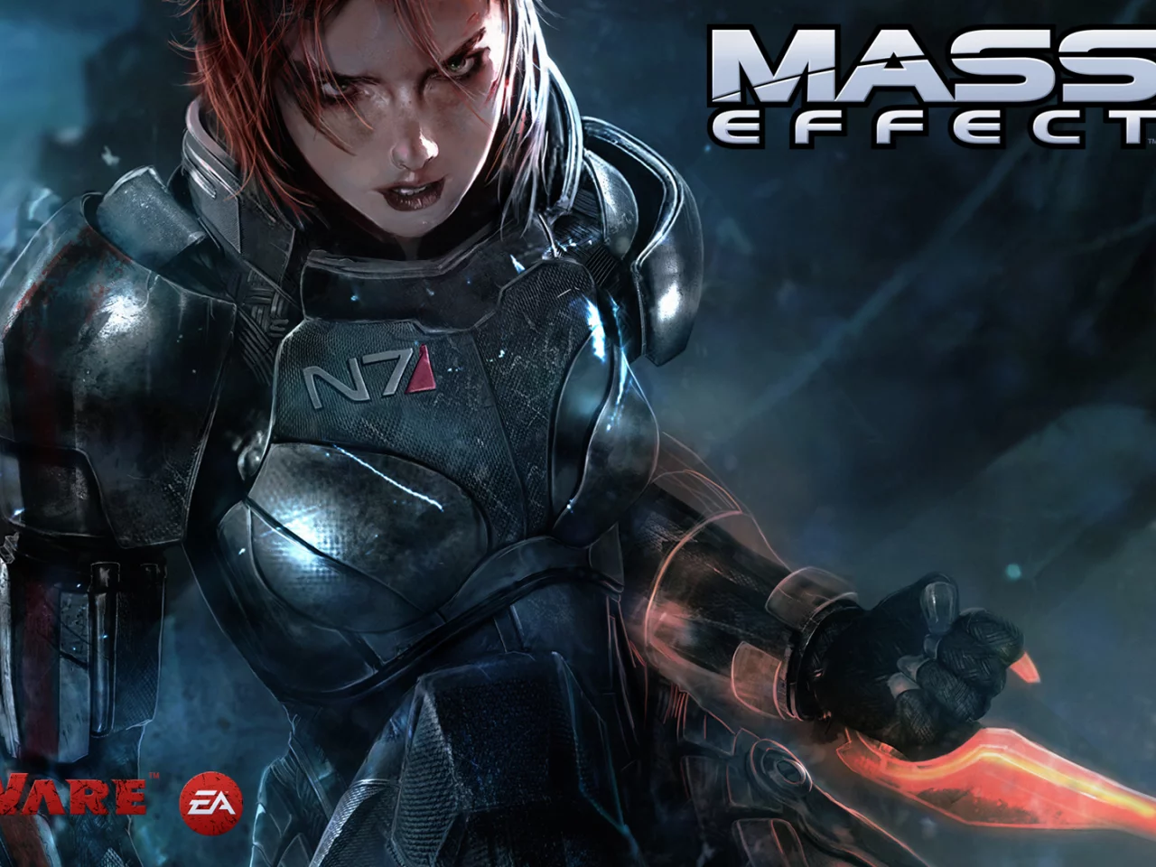 Masseffect3, космас, девушка, N7