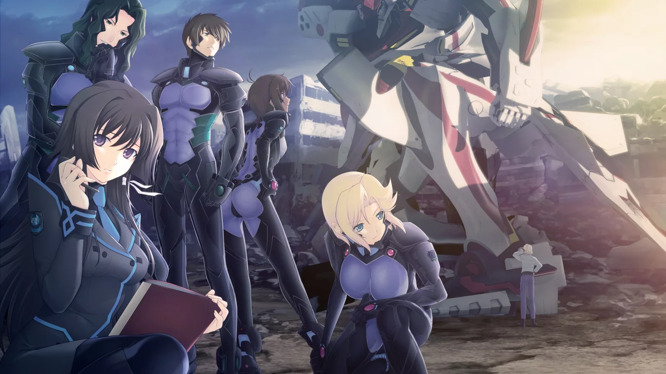  muv-luv, девушки, stella bremer, Muvluv total eclipse, город, takamura yui 