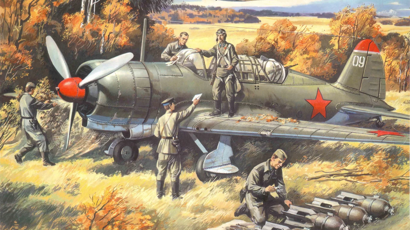 ближний, и, Арт, самолет, советский, су-2, разведчик