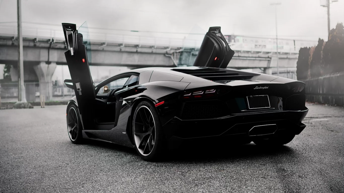 ламбо двери, Lamborghini aventador, pur 4our depth, зад