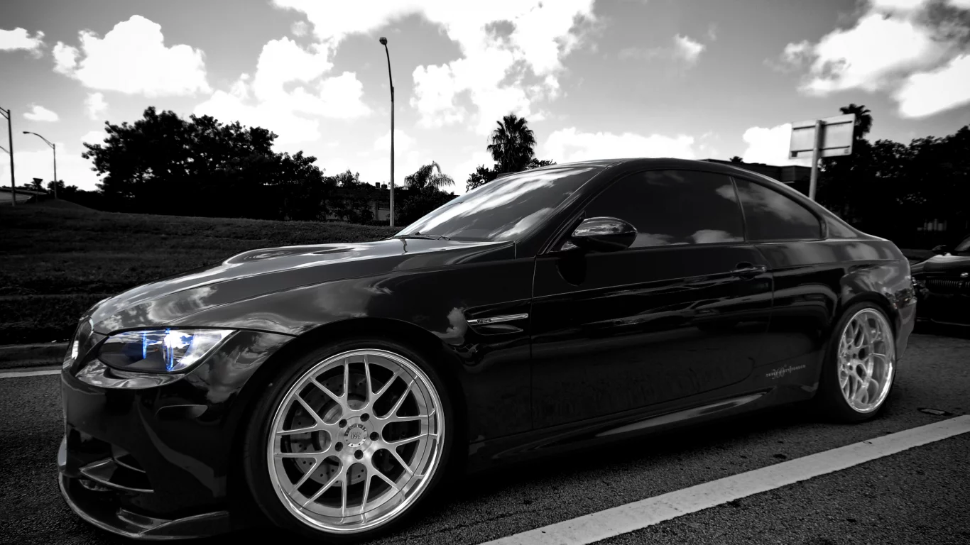 шоссе, e92, black, Bmw, бмв, чёрный, m3