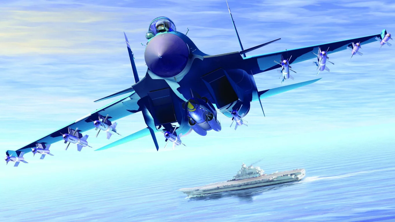 палубный истребитель, flanker-d, Су-33, авианосец, кузнецов